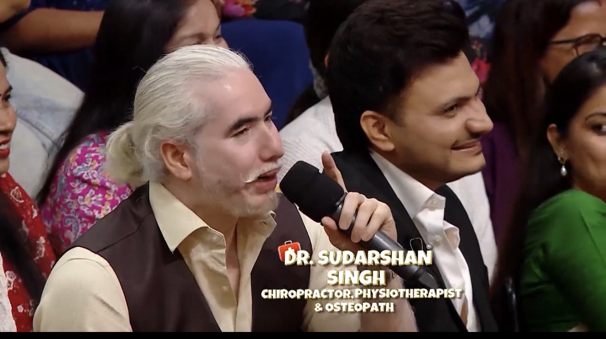 Dr Sudarshan Behind the mic on Laugher chef season 3